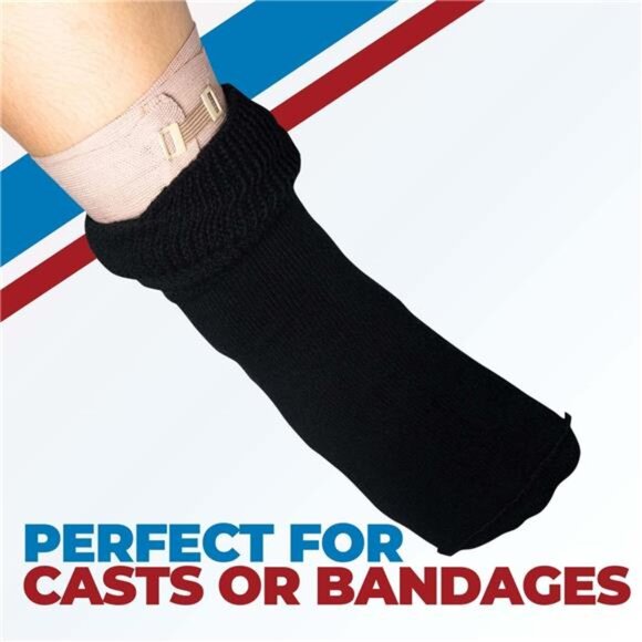 3 Pairs Extra Wide Socks for Swollen Feet, Diabetic Socks for Men, Non Slip Sock - Picture 6 of 7